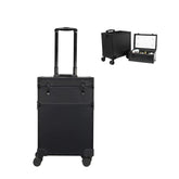 LED lights Professional Aluminum Cosmetic Rolling Makeup Case - GreenLife - Makeup Case